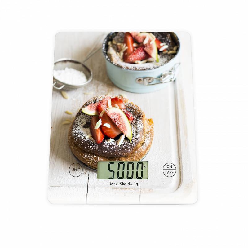 Кухненска везна Oliver Voltz OV51651KD Cake, 5 кг, ТАРА, Стъклена, Кекс, Многоцветен - Image 2