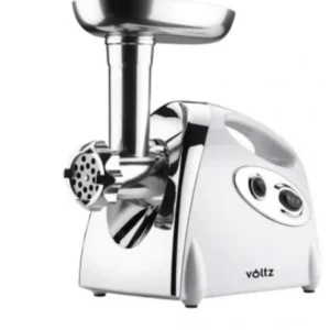 Месомелачка с приставка за домати Voltz V51991A, 1400W, Обратен ход, Аксесоари за сосове и Kubbe, Бял